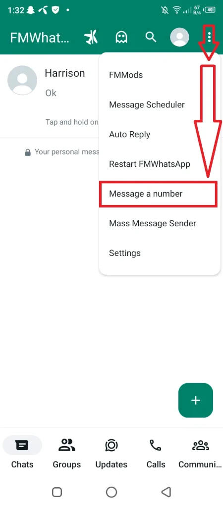 Message to a Number without Saving